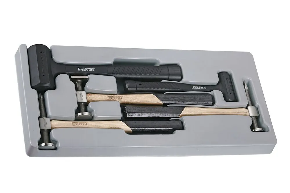 TengTools TT set martelli carrozzeria 5 pezzi acciaio