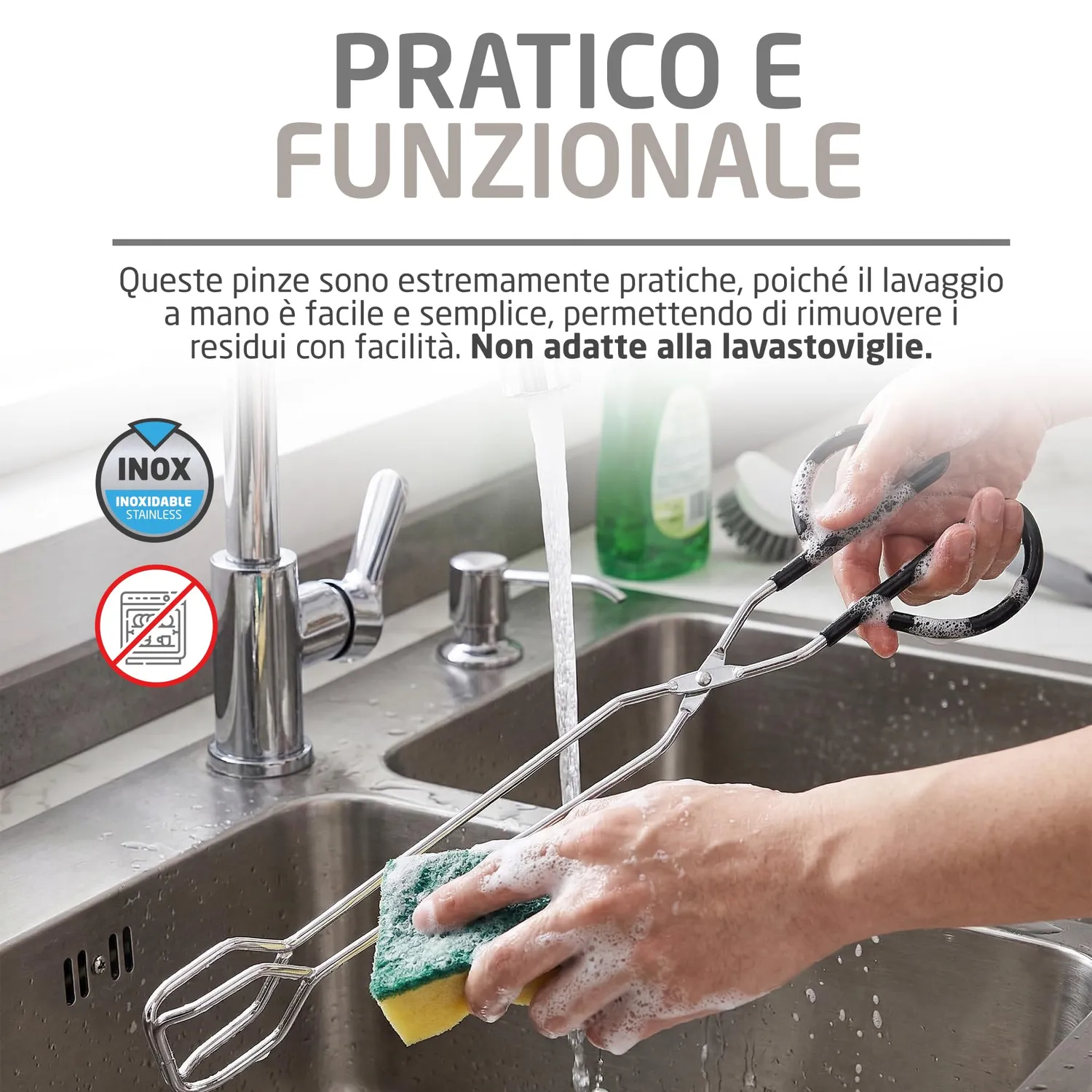 Amig AM33 pinze barbecue 34,5 cm acciaio inox