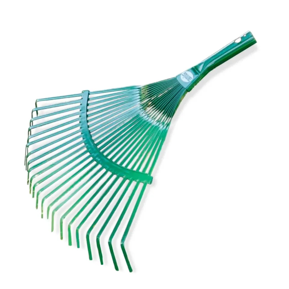 Amig rastrello giardino 22 denti acciaio verde 400 mm
