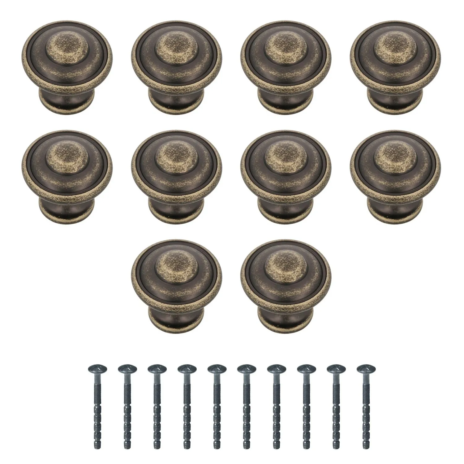 Amig 809 pomelli mobili oro spazzolato Ø30 mm 2 pz