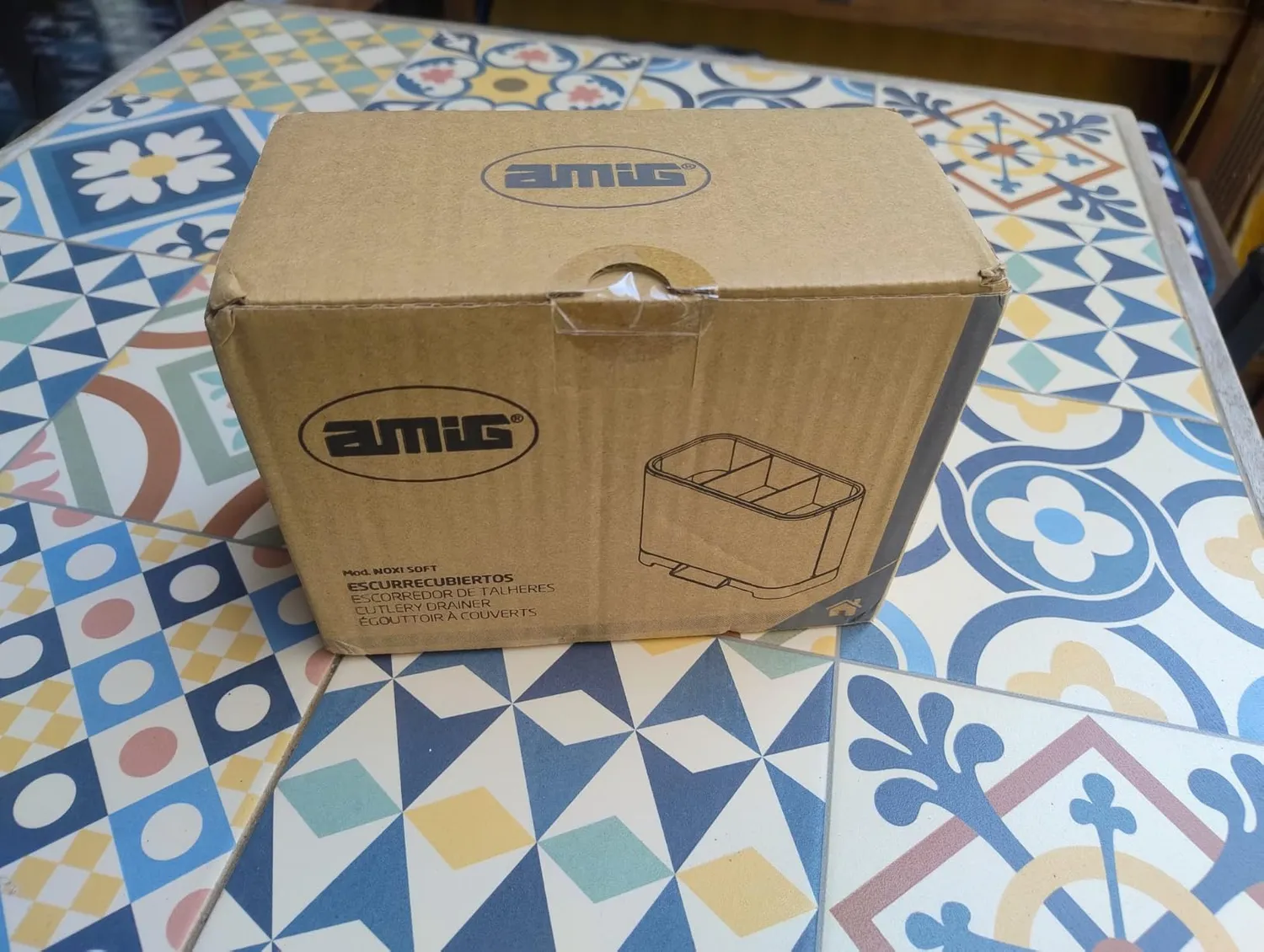 Amig Noxi Soft organizzatore lavello 13,5 cm bianco
