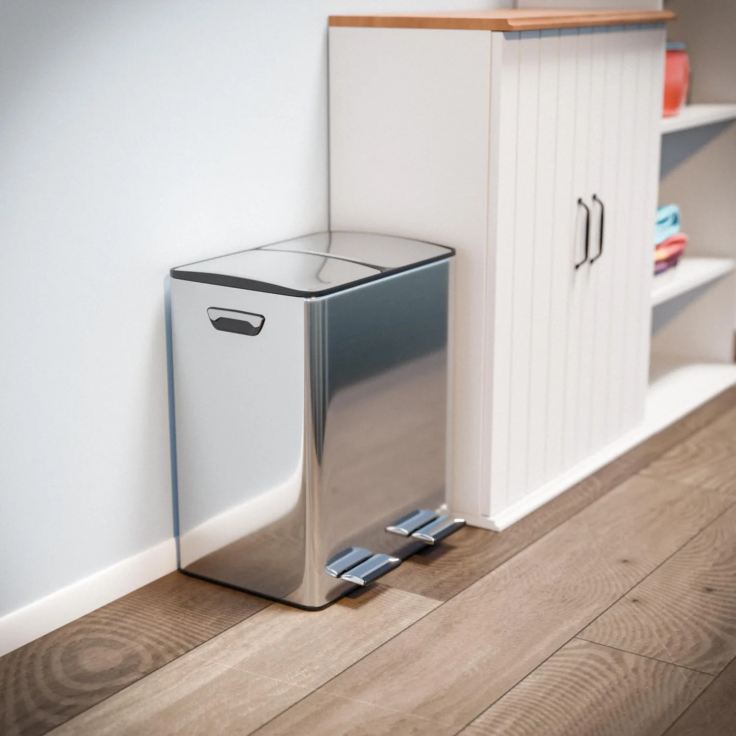Amig Recik Evo pattumiera doppia 40 L inox 2x20 L con pedali