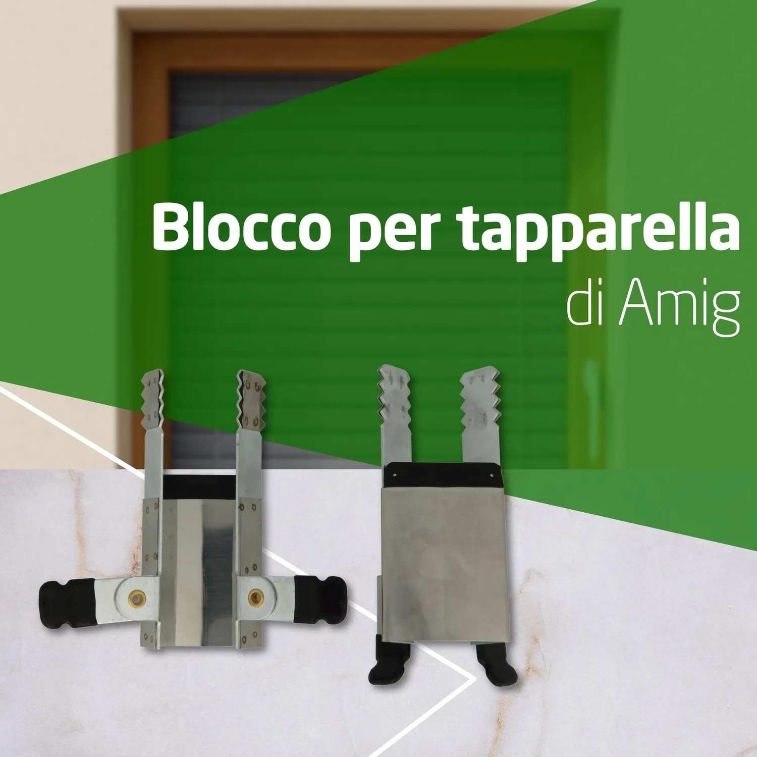 Amig Blocco Persiane Antifurto Alluminio 2 Pezzi 9,6 cm