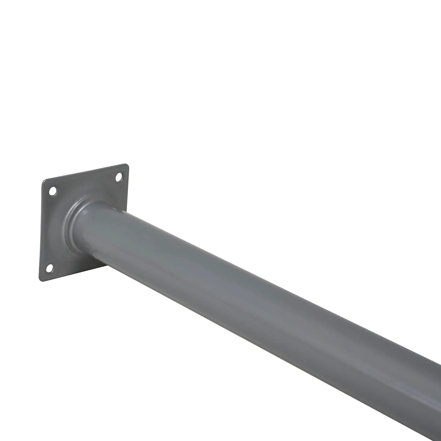 Amig gamba rotonda acciaio argento 30x400 mm con viti