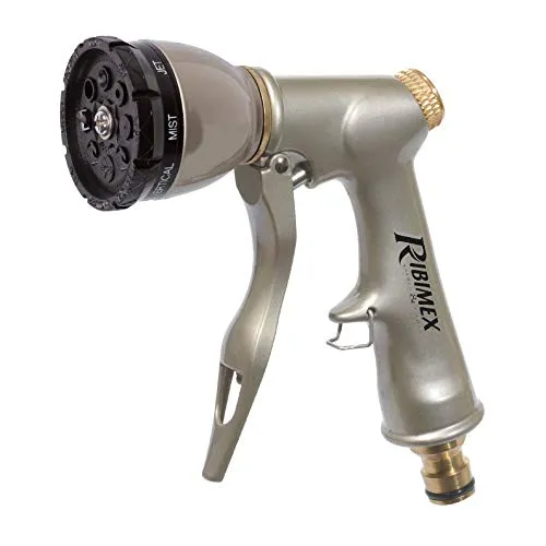 Ribiland-Ribimex Pistola Multigetto Metallo Ottone 8 Getti