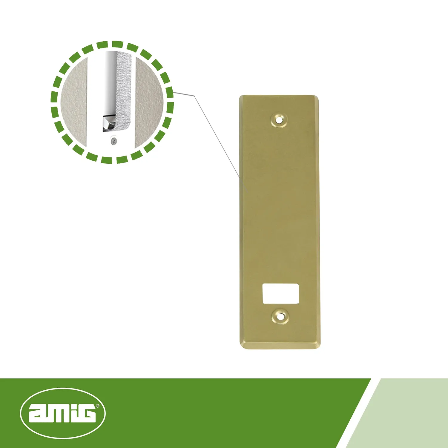 Amig Coperchio Tapparella Alluminio Oro 22,2x6,5 cm