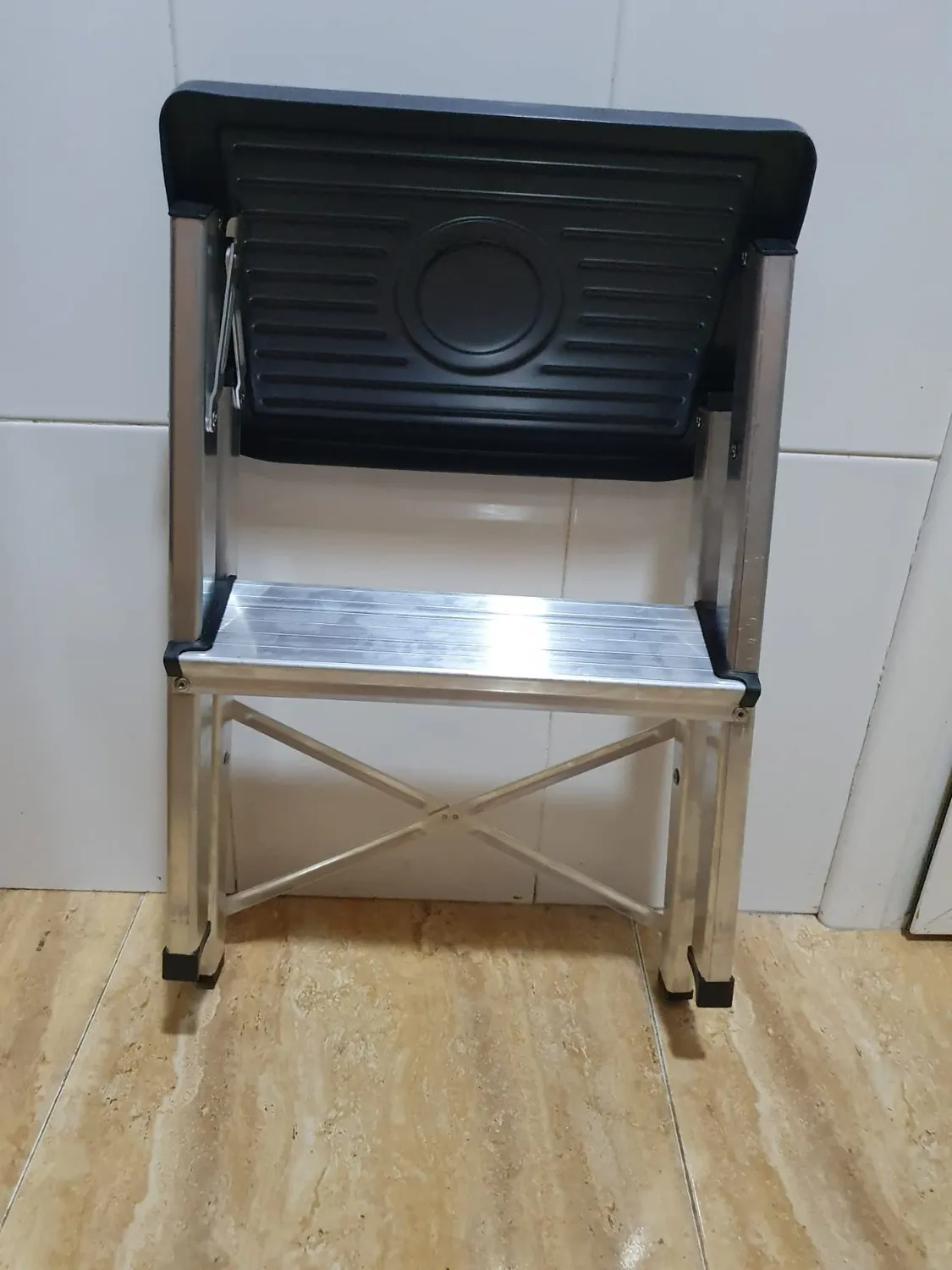 Amig Scala Pieghevole 2 Gradini Sgabello Alluminio 150 kg
