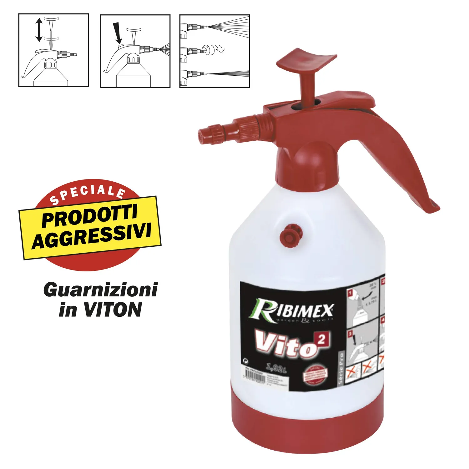 Ribimex Vito 2 nebulizzatore a pressione 2 L Viton
