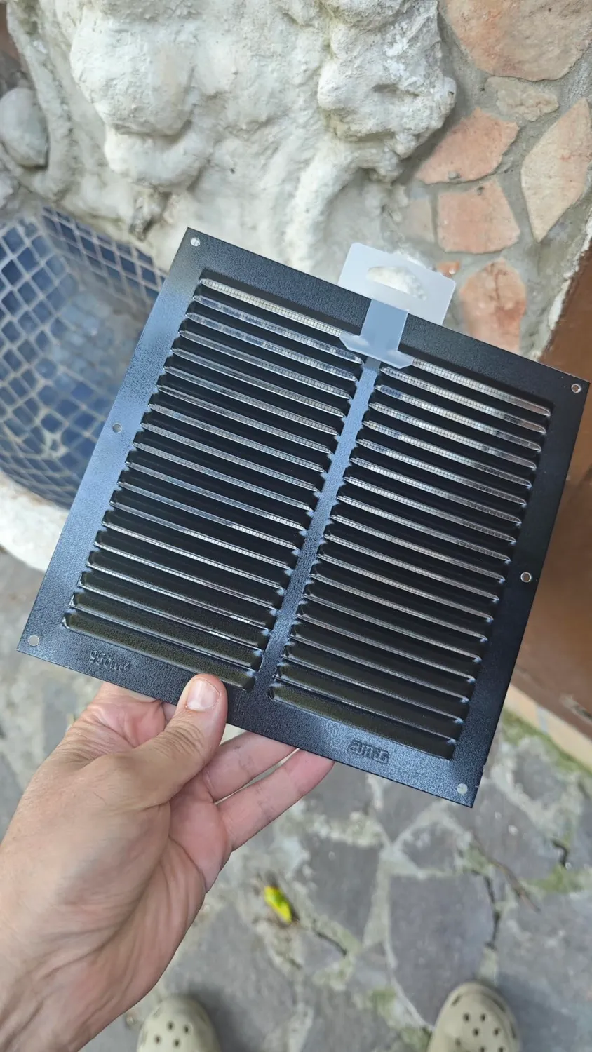 Amig 250x250 mm Griglia di Ventilazione Bianca Alluminio