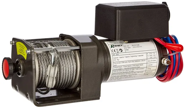 Ribimex PE12V/2500 verricello elettrico 12V 14 m 2200 kg