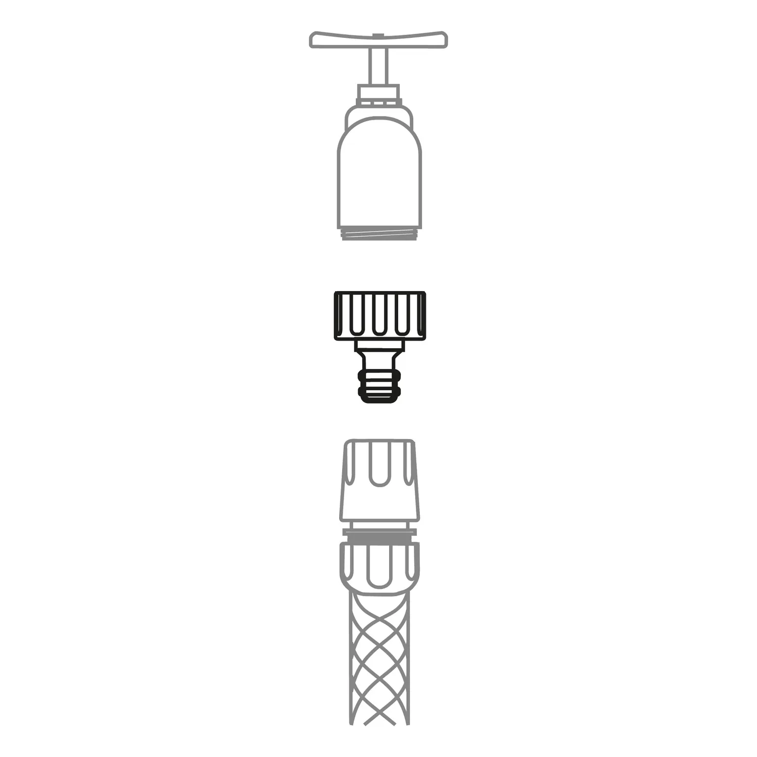 Amig adattatore rubinetto tubo giardino 3/4" ottone