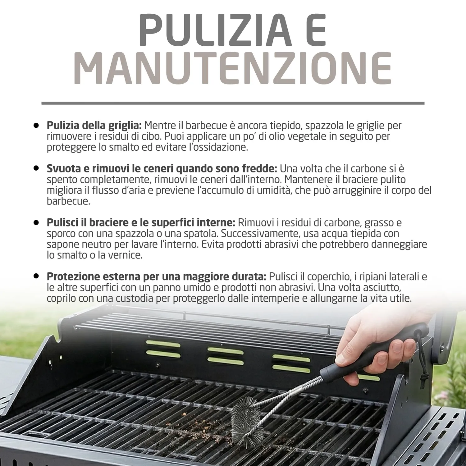 Amig Ignis 6F Barbecue a Gas 6+1 Bruciatori Nero