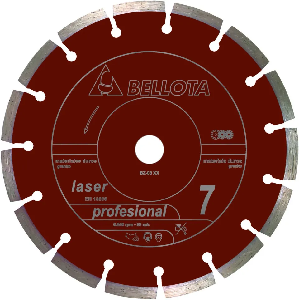 Bellota Materiali Duri Turbo disco diamantato Professionale 7 mm