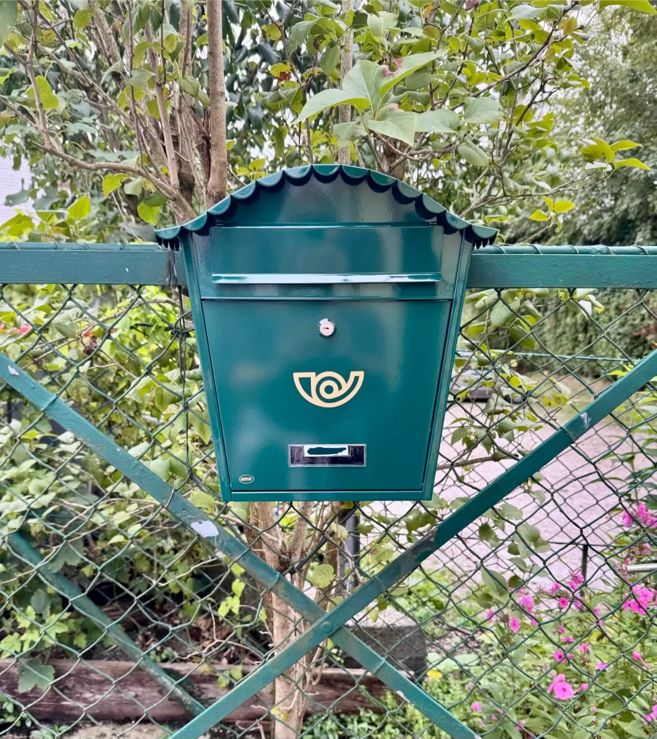 Amig Cassetta Postale Esterna Nera Acciaio 37x32 A4