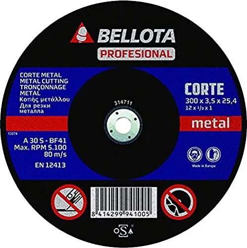 Bellota Professionale Taglio Metal disco da taglio foro 22,2 mm metallo