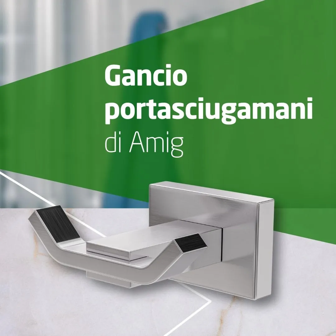 Amig Mod. 8 gancio portasciugamani 71x76x35 mm cromo