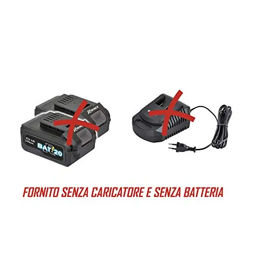 Ribimex RBAT20 PRBAT20/SC165SB sega circolare 165 mm senza batteria