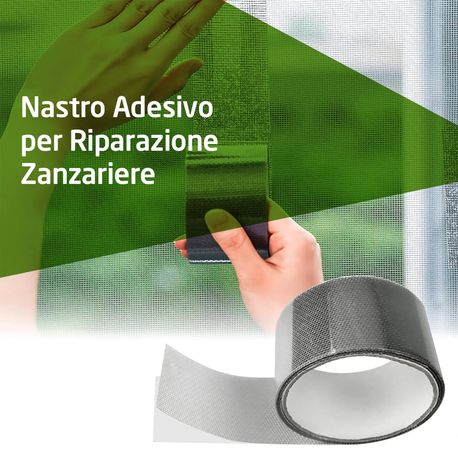 Amig nastro riparazione zanzariere 5x200 cm fibra vetro