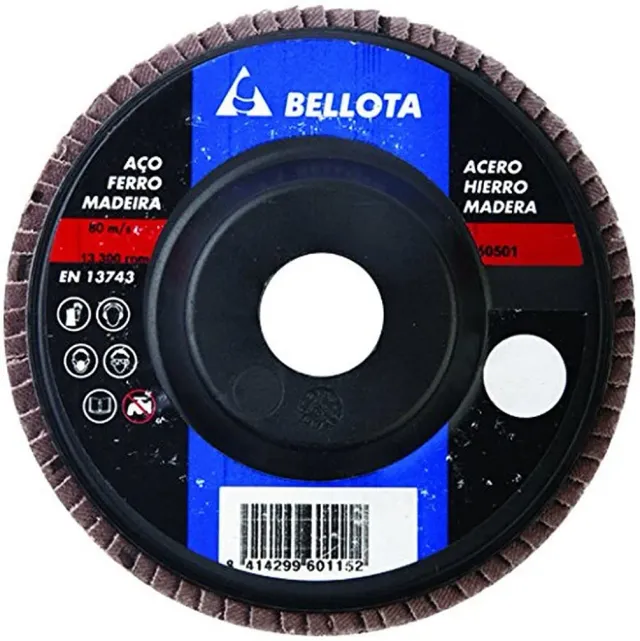 Bellota disco lamellare metallo 115 mm grana A