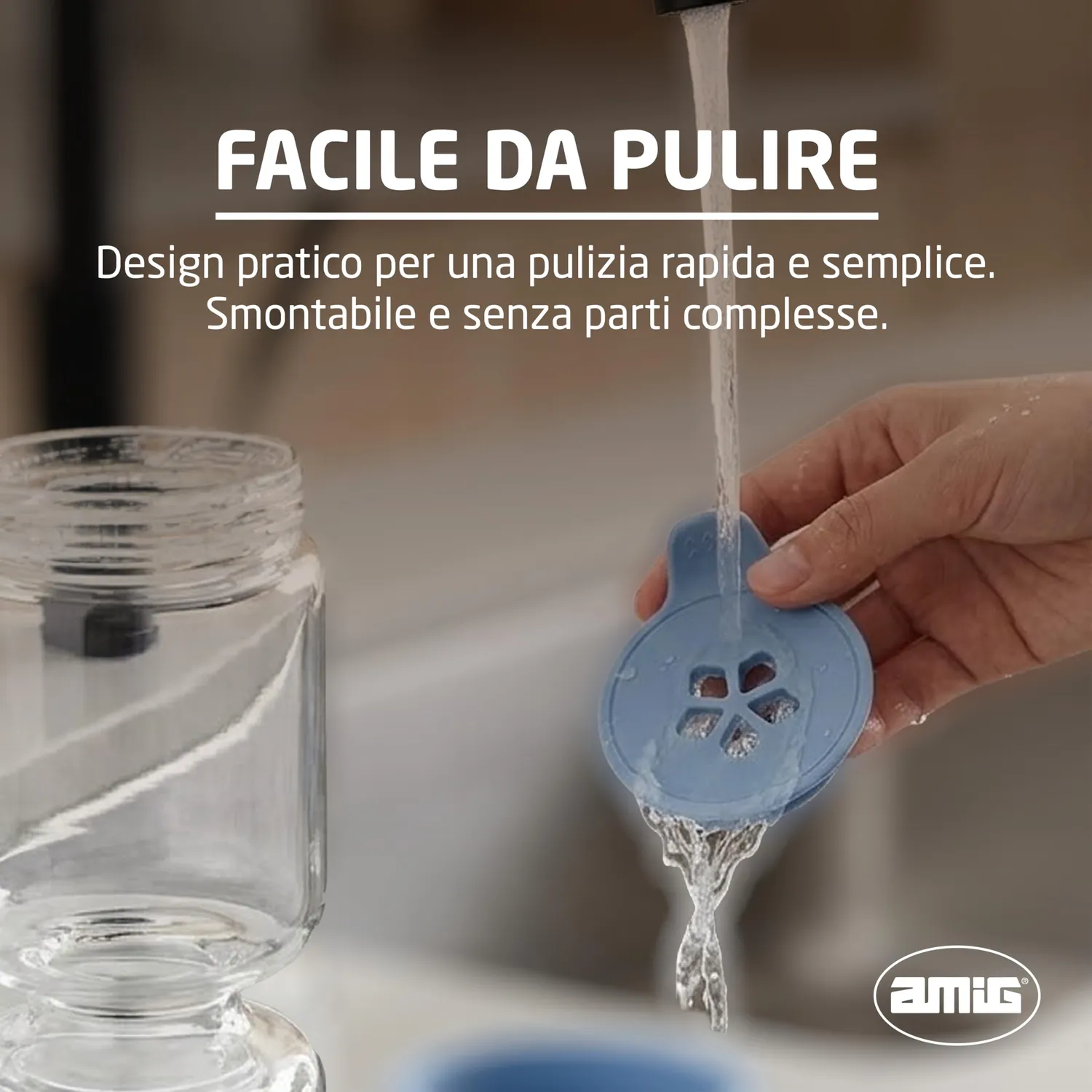 Amig Mod.1 Barattolo Vetro Sottaceti 1200 ml Ermetico