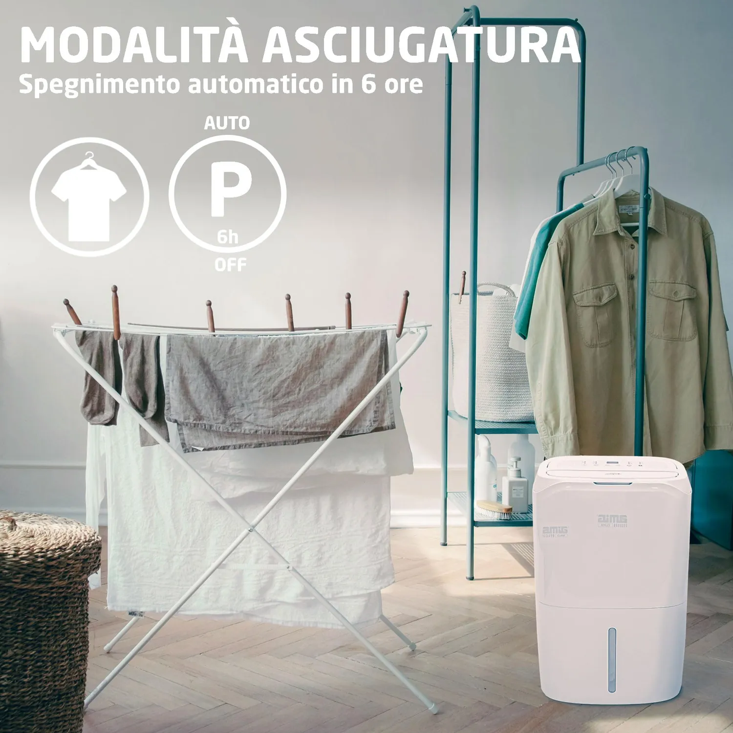 Amig Mist deumidificatore 20 L serbatoio 6,5 L 45 dB