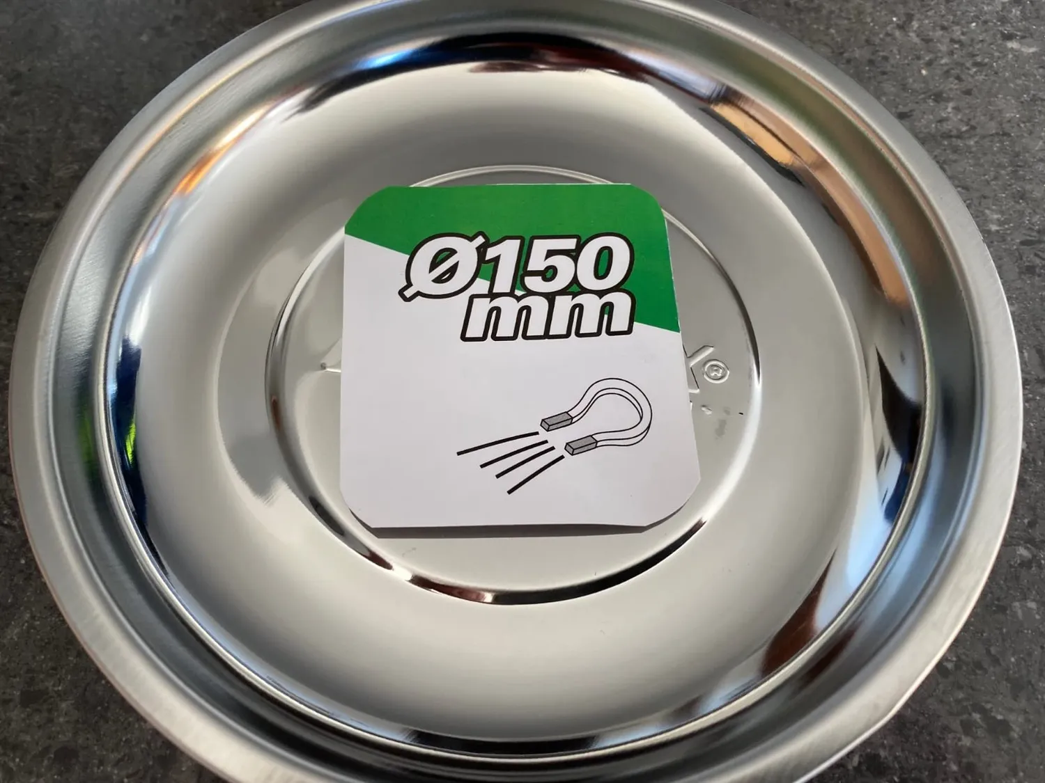 Ribimex PRCOUP150 ciotola magnetica 150 mm doppia faccia