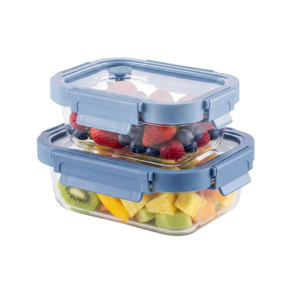 Amig 900 set 2 contenitori vetro 370+640 ml ermetici