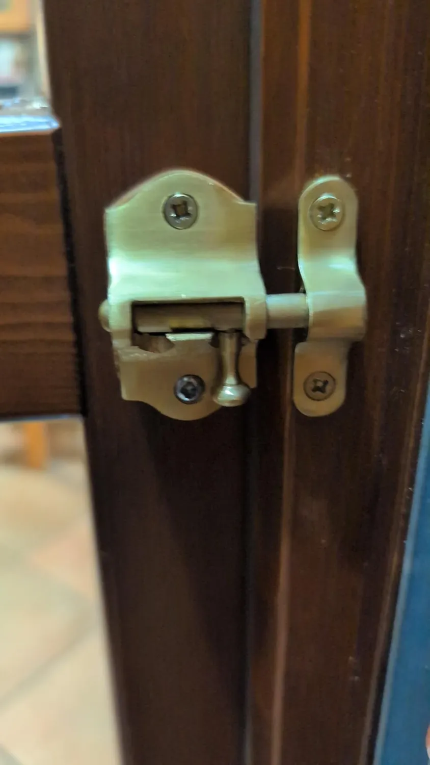 Amig 720 chiavistello porta 30x53 mm ottone dorato opaco