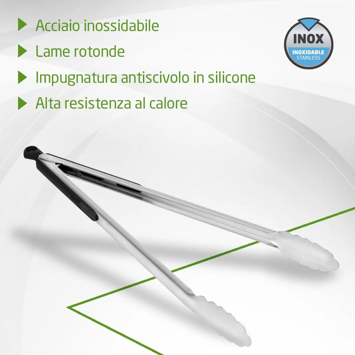 Amig Fireplus Pinza Barbecue Inox 34,5 cm Antiscivolo