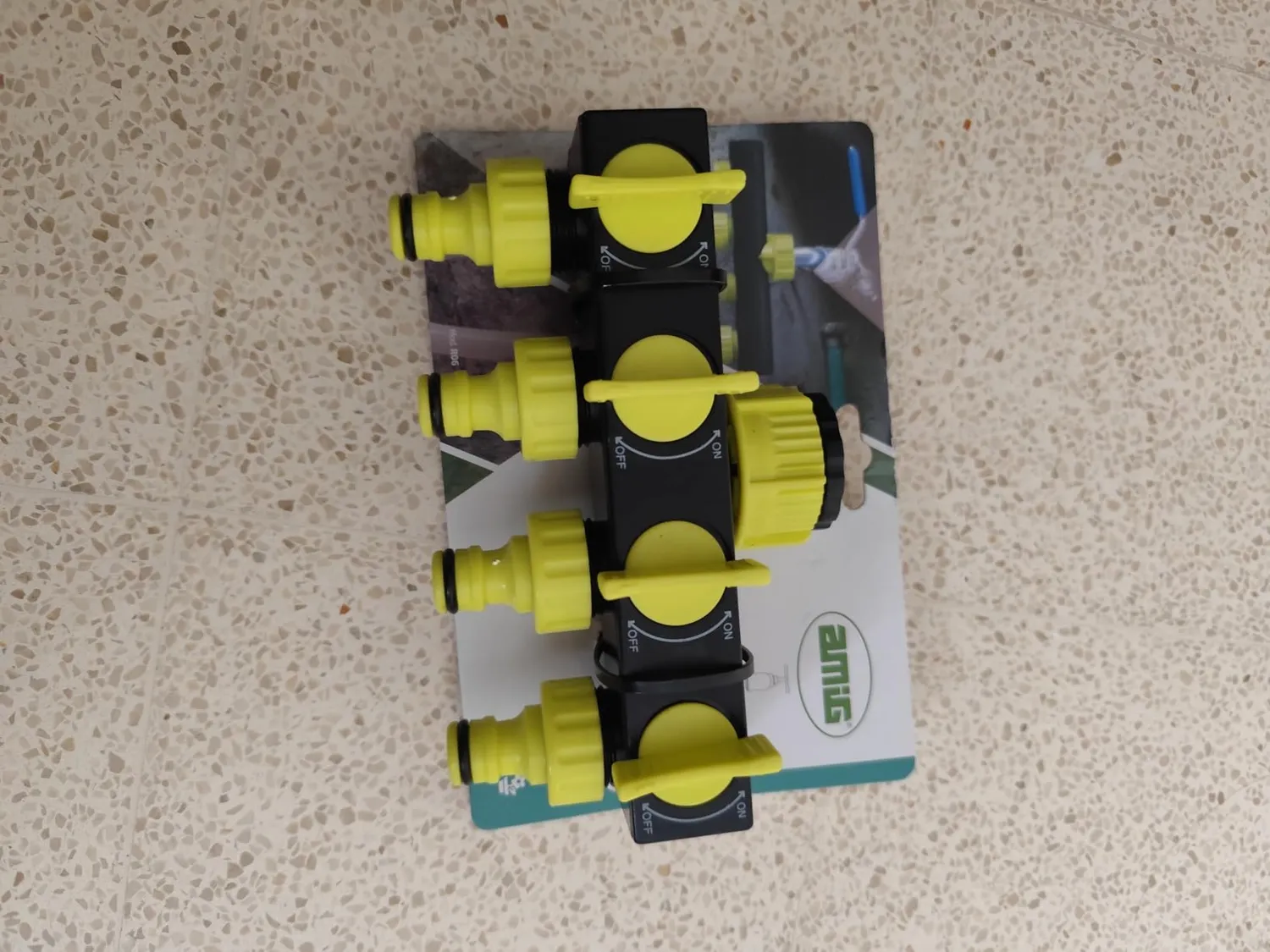 Amig Sdoppiatore Rubinetto 4 Vie 1"-3/4" Verde Pistacchio