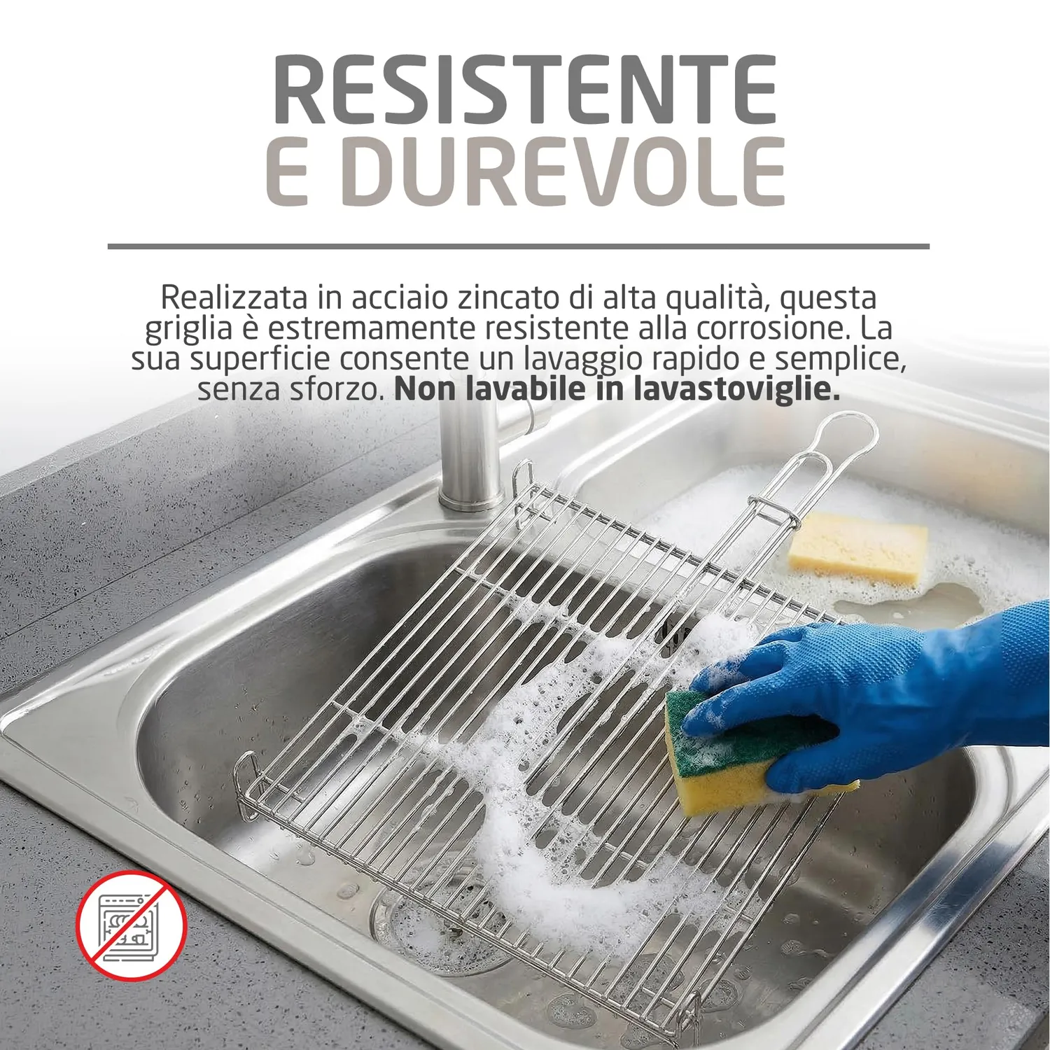 Amig AM24 griglia barbecue 40x40 cm acciaio