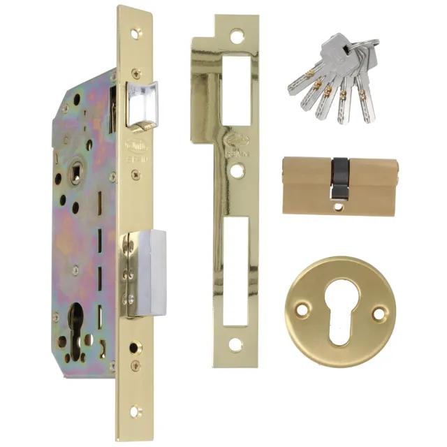 Amig 340 serratura incasso legno ottone 50 mm 5 chiavi