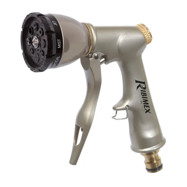 Ribiland-Ribimex Pistola Multigetto Metallo Ottone 8 Getti