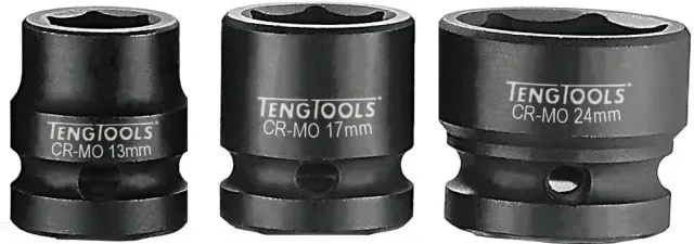 TengTools 1/2" bussola impatto corta 17 mm stubby