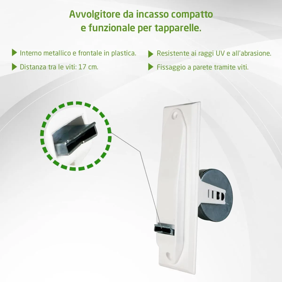 Amig Avvolgitore Tapparella Incasso 200 mm Metallo