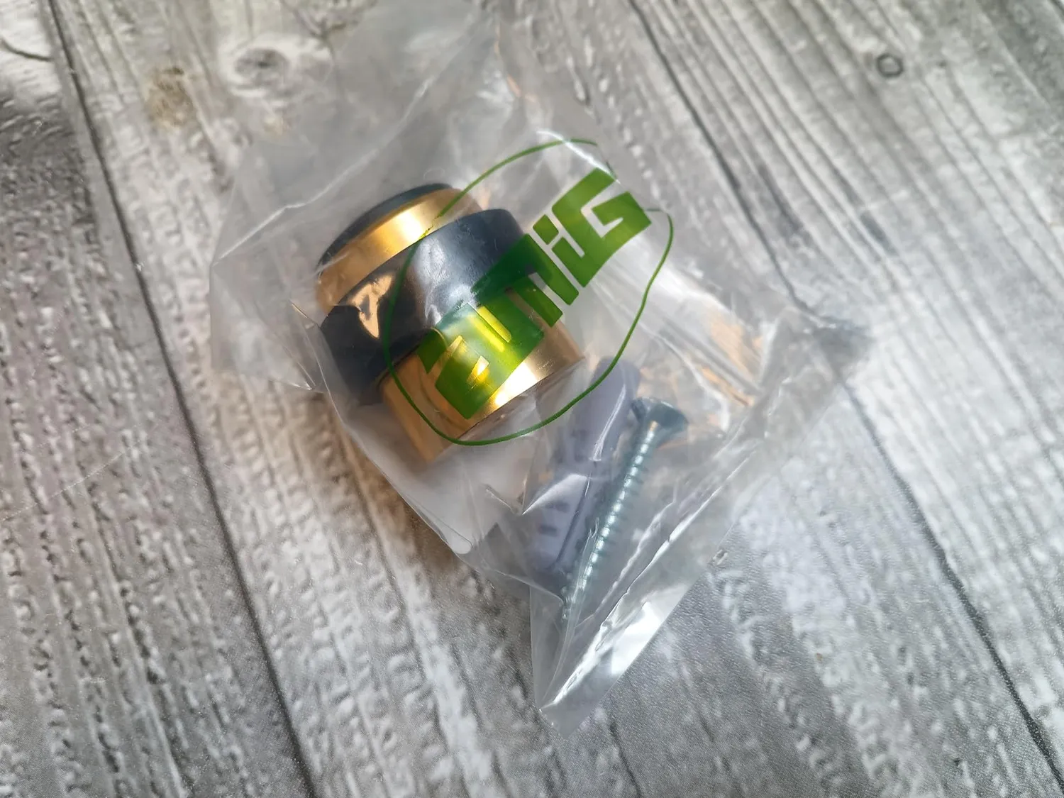 Amig fermaporta pavimento alluminio dorato Ø30x36 mm