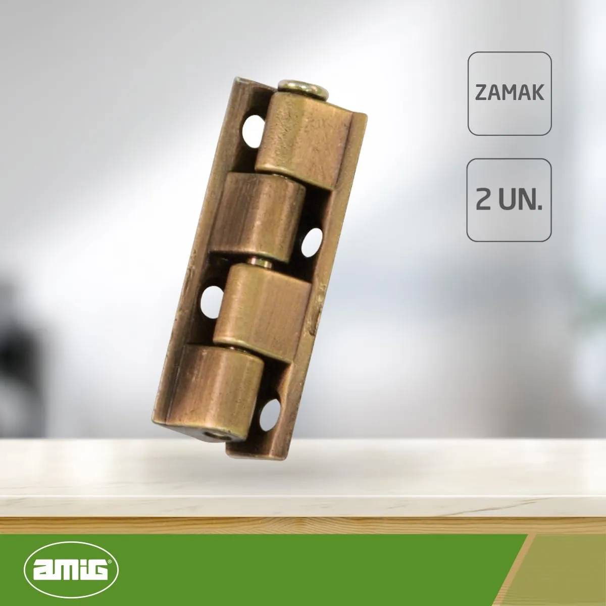 Amig 556 cerniera armadi zamak 40x9 mm smontabile