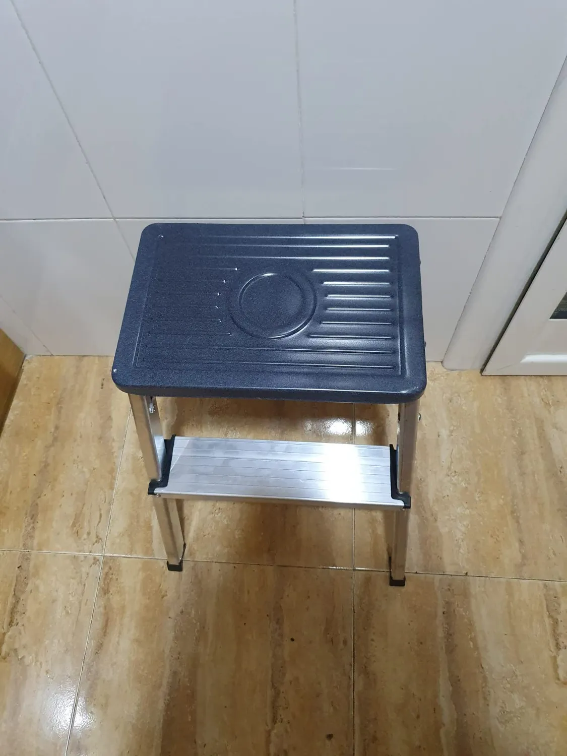 Amig Scala Pieghevole 2 Gradini Sgabello Alluminio 150 kg