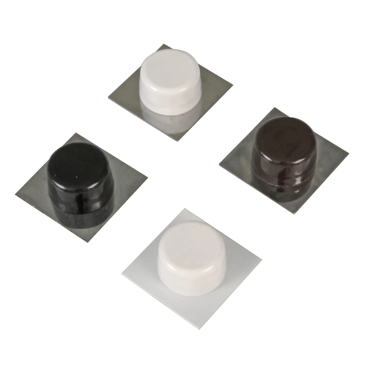 Amig 405 fermaporta adesivo nero 45 mm plastica