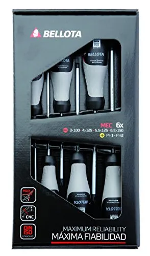 Bellota 66292 set cacciaviti meccanici 6 pezzi Cr-Mo-V