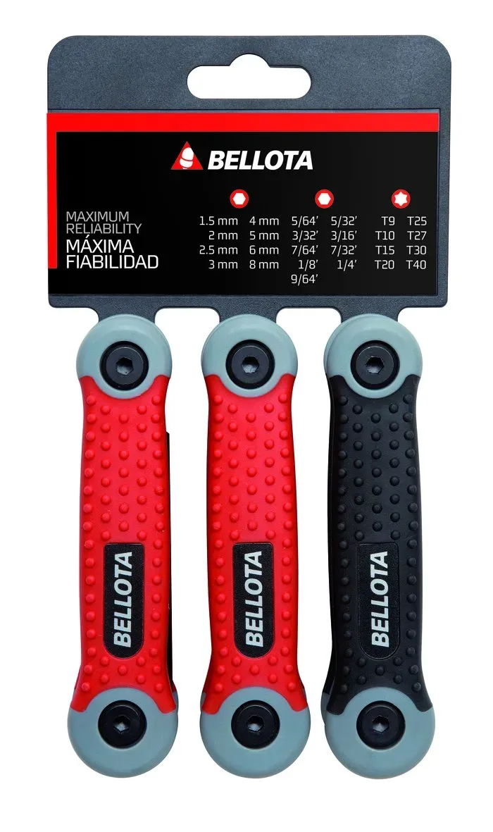Bellota 6455-P3 set chiavi esagonali pieghevole 50HRc