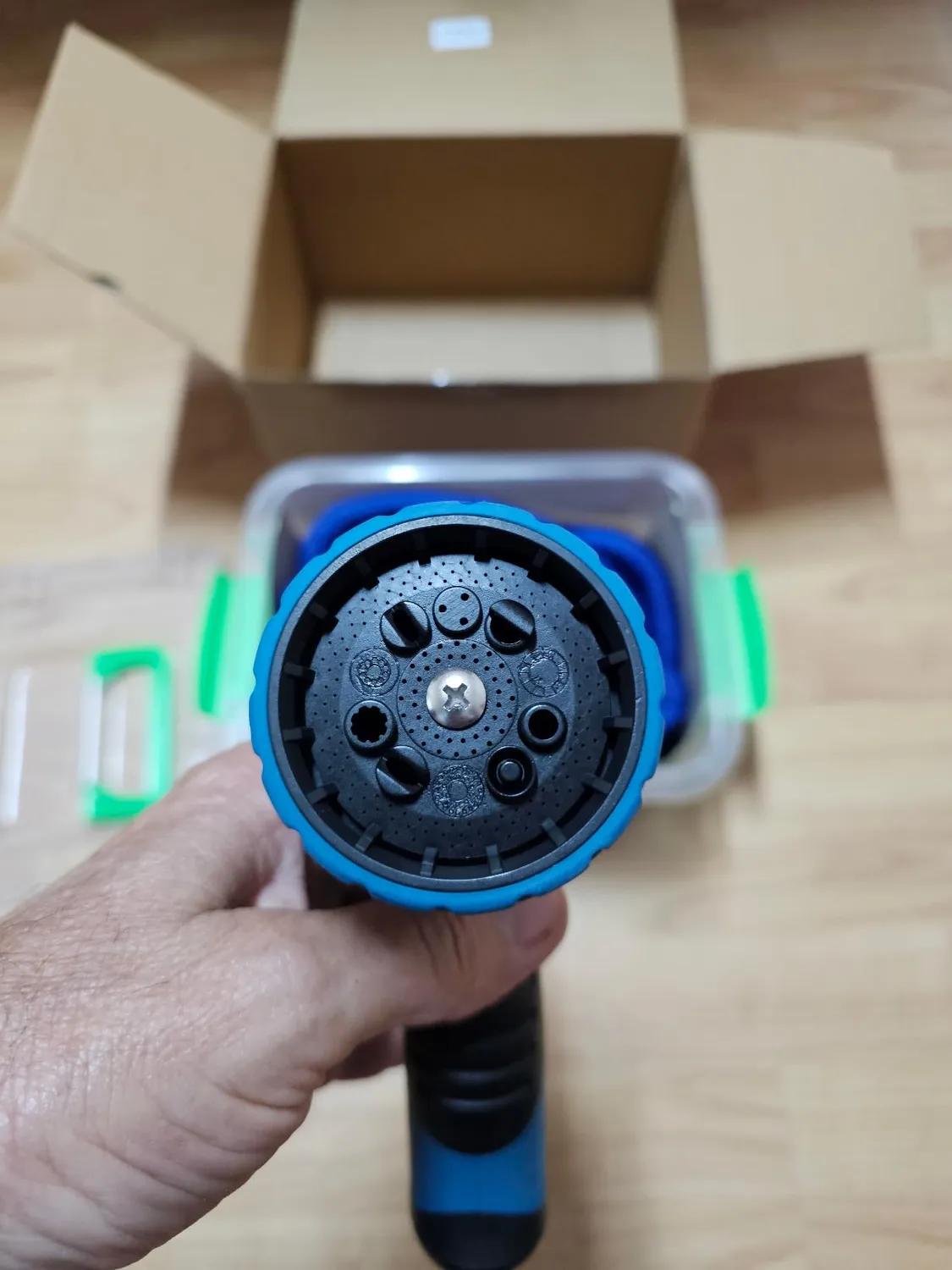 Amig Tubo Irrigazione Espandibile 15 m Blu 9 Getti