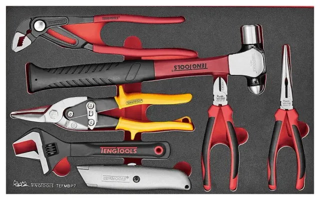 TengTools FOAM3 set pinze e martelli 7 pezzi EVA