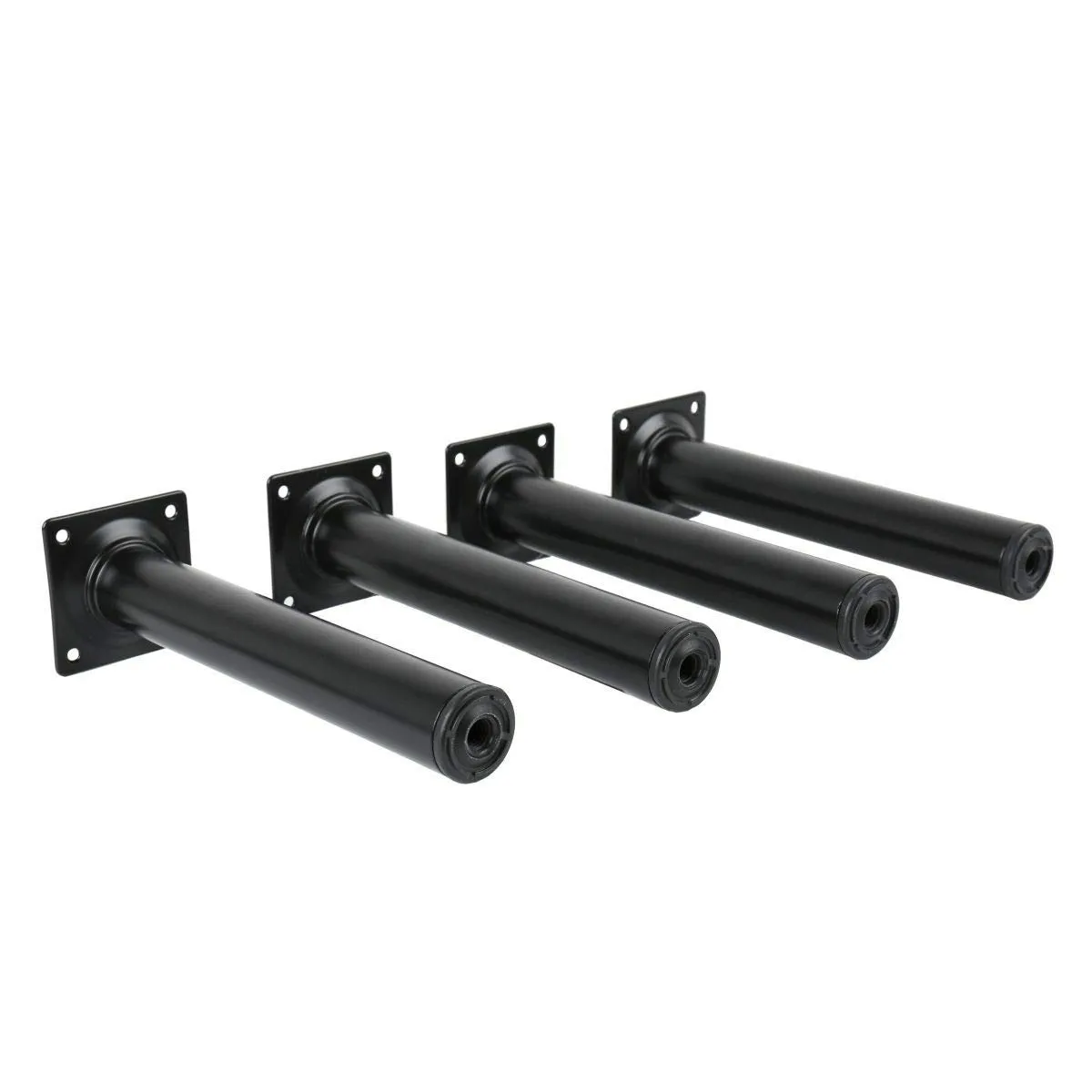 Amig piedini mobili acciaio neri 30x100 mm 4 pz