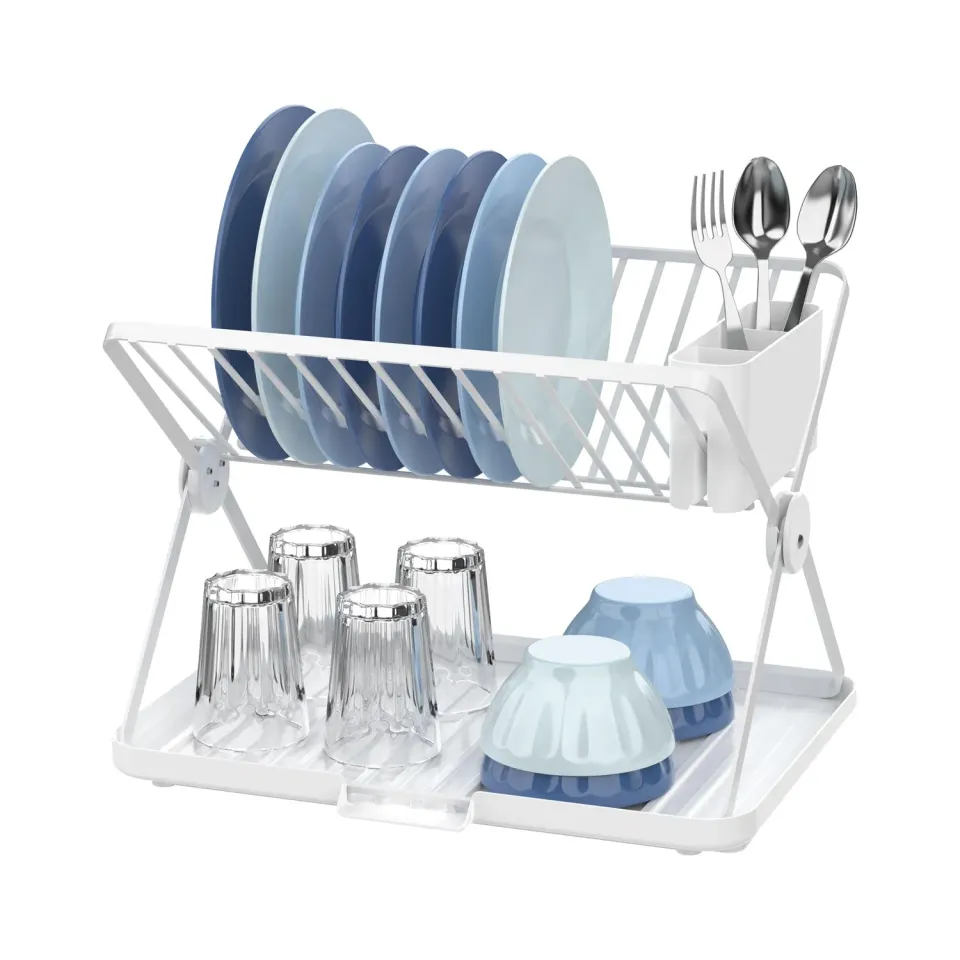 Amig Kaplya Scolapiatti Pieghevole Bianco 41,5 cm 12 Piatti