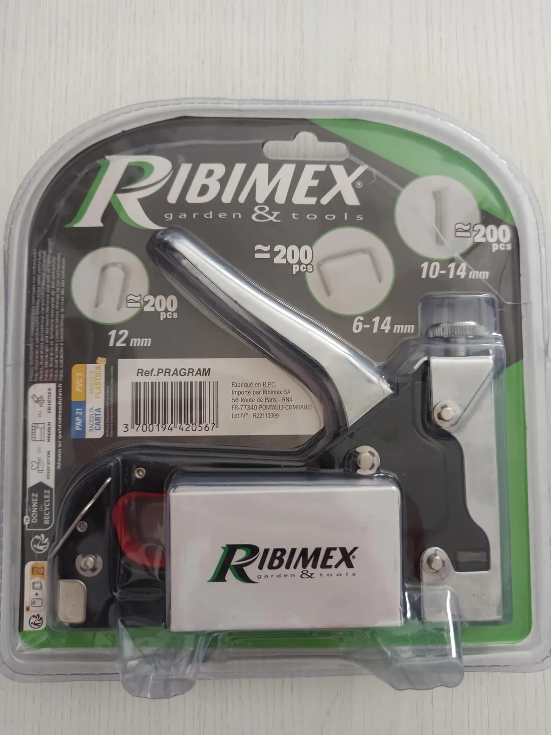 Ribimex Pragram graffatrice manuale set 600 pezzi