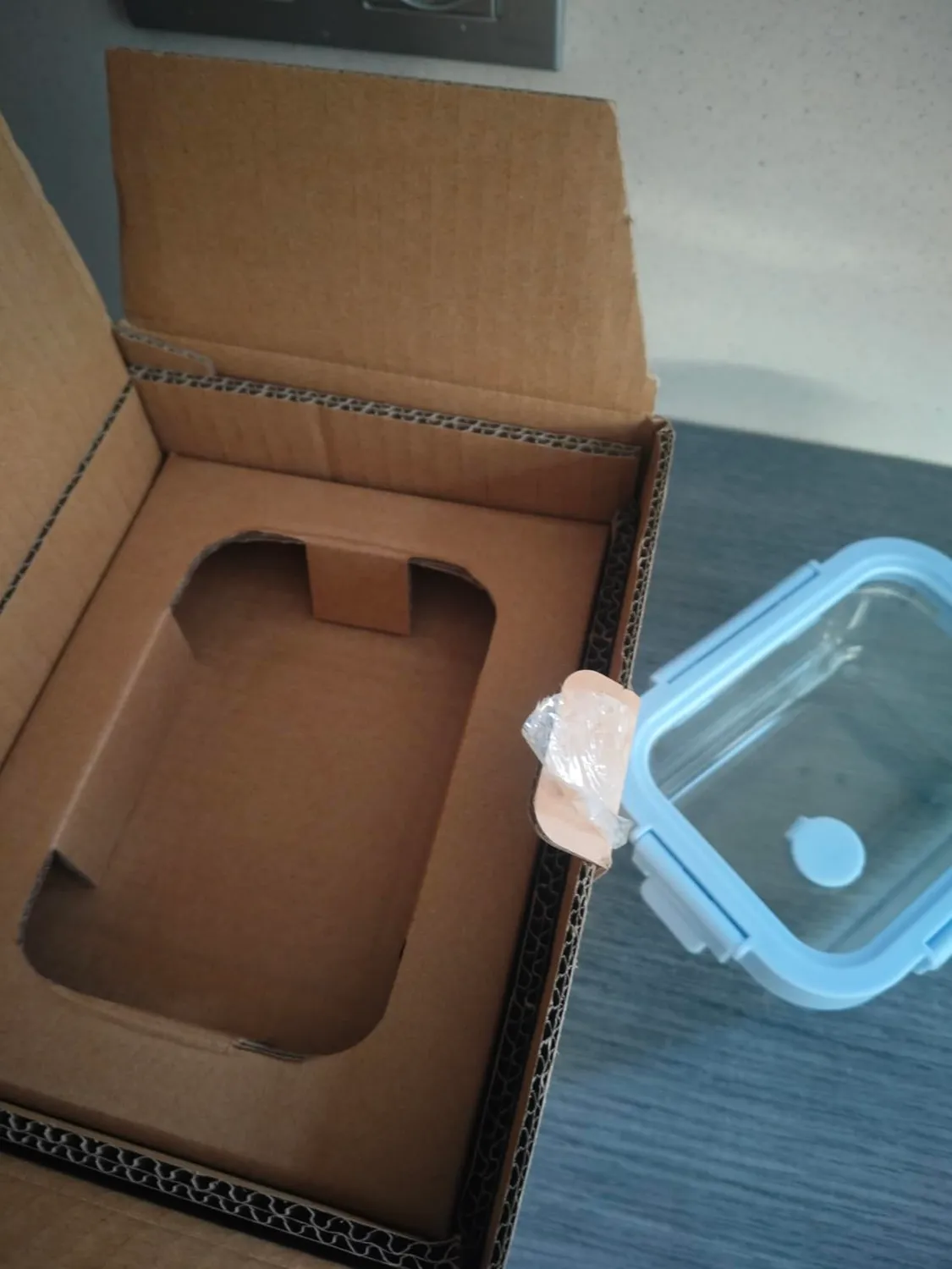 Amig 900 set 2 contenitori vetro 370+640 ml ermetici