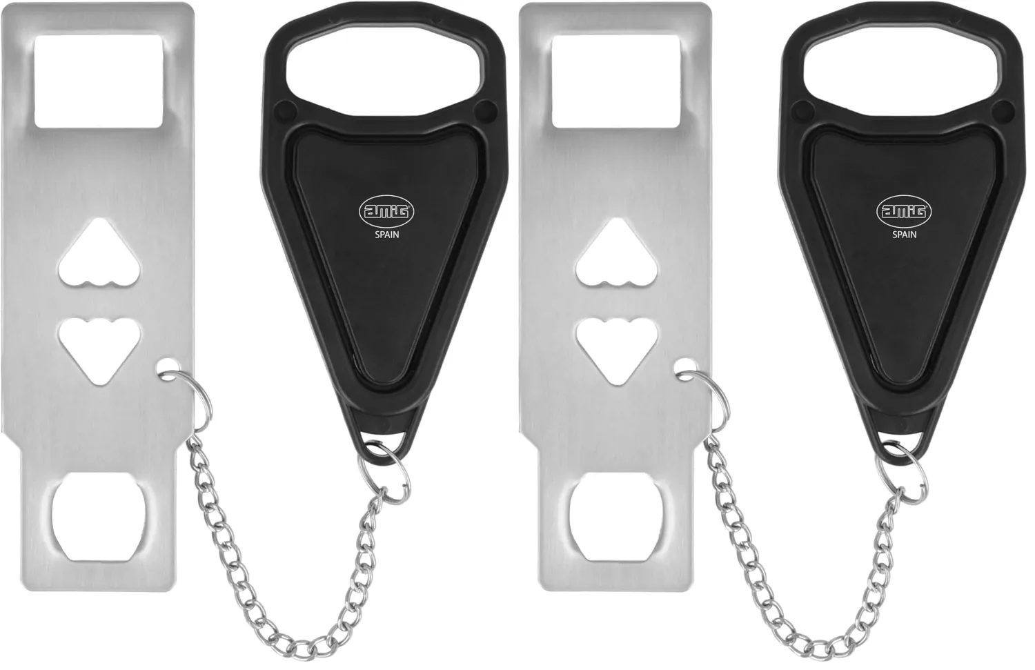 Amig Serratura Portatile Porte 13x4,5 Acciaio Inox