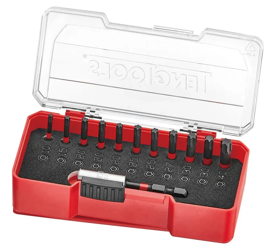 TengTools TX Set Inserti Torx Impatto 12 Pezzi con Clip