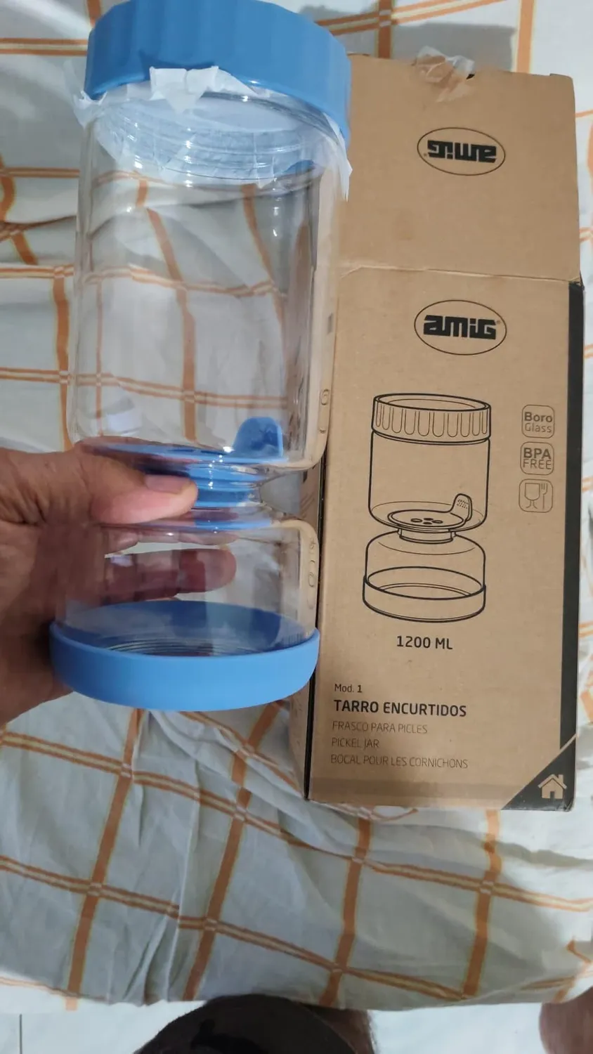 Amig Mod.1 Barattolo Vetro Sottaceti 1200 ml Ermetico
